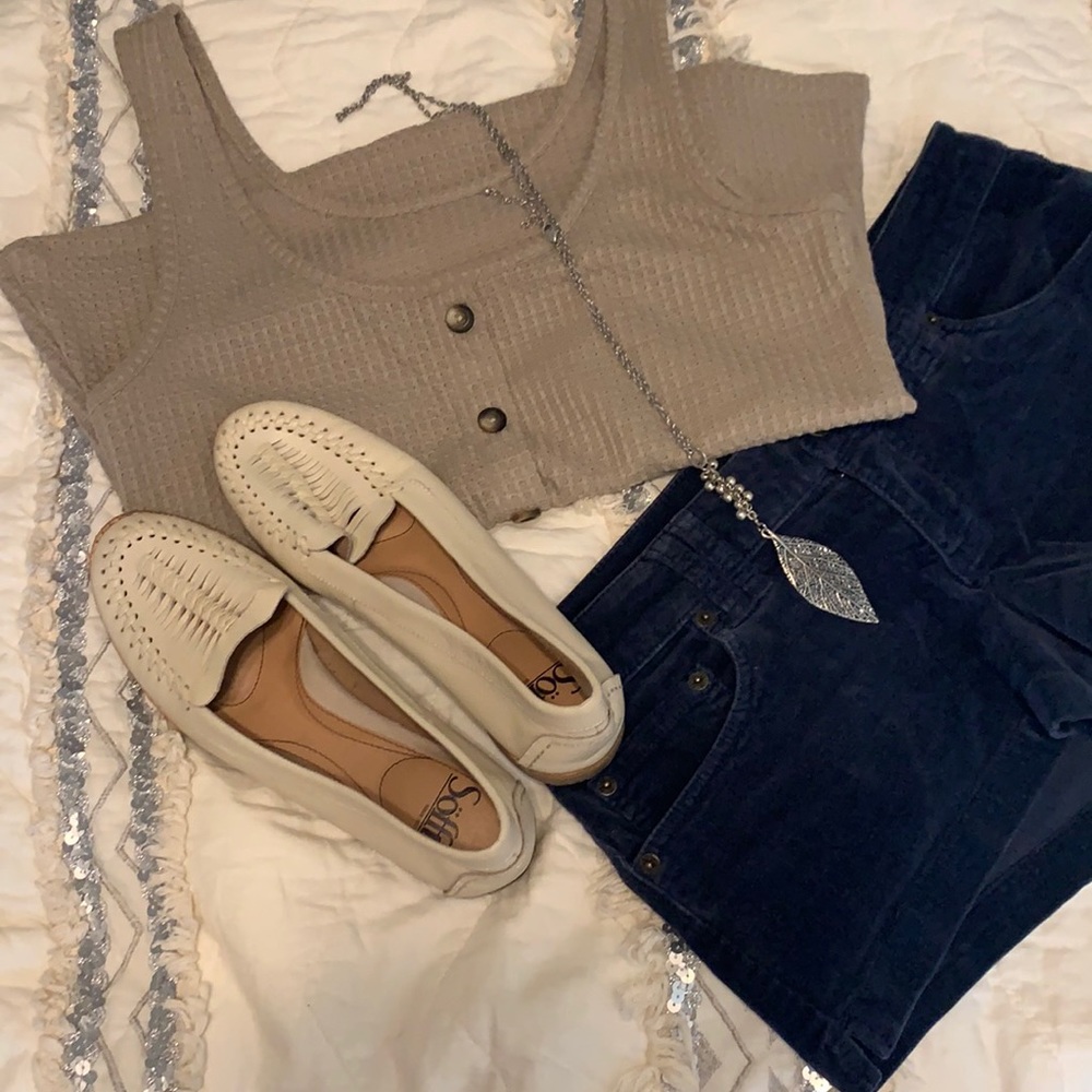 Leather Woven Slip Ons